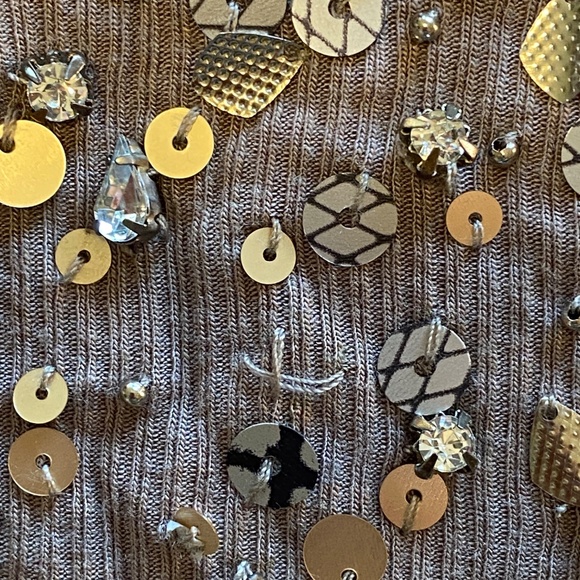 Guess Lightweight Ribbed Tank Top with Sequins - Picture 8 of 9